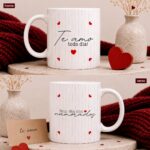 Arte Caneca Dia dos Namorados Te Amo Todo Dia personalizada para impressão em alta qualidade.