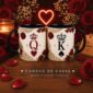 Arte para caneca Dia dos Namorados Nosso Reino personalizada com tema romântico, fé, amor e propósito para presentear casais.