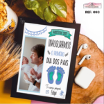 Layout para quadro Dia dos Pais editável inauguramos o primeiro dia dos pais personalizado