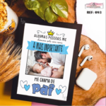 Layout para quadro Dia dos Pais editável com frase emocionante personalizada