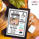 Layout para quadro Dia dos Pais editável Super Pai com design moderno para impressão