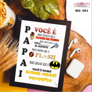 Layout para quadro Dia dos Pais Papai Você É personalizado para imprimir