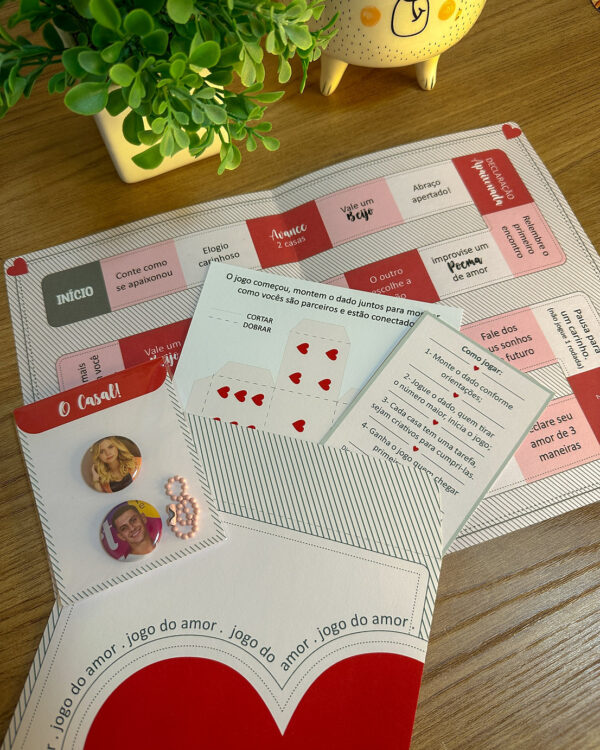 Arquivo Corte Jogo do Amor Dia dos Namorados Personalizado Arquivo corte Jogo do Amor Dia dos Namorados personalizado para imprimir e cortar na Silhouette.