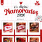 Kit Digital Dia dos Namorados com arquivos para imprimir e personalizar presentes românticos.