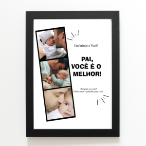 Layout para quadro Dia dos Pais Pai Você é o Melhor arquivo digital para imprimir