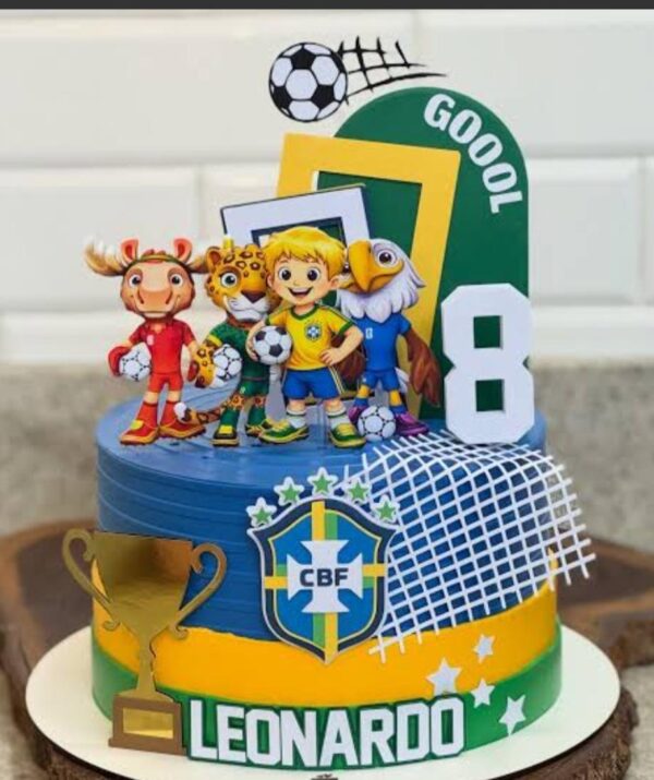 Topo de Bolo Mascotes Seleção – Arquivo Digital Arquivo de corte topo de bolo mascotes seleção personalizado para imprimir