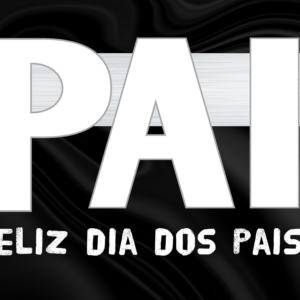 Arte para quadro Dia dos Pais Botafogo editável para imprimir