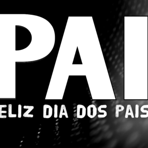 Arte quadro Dia dos Pais editável tema Santos personalizada para impressão