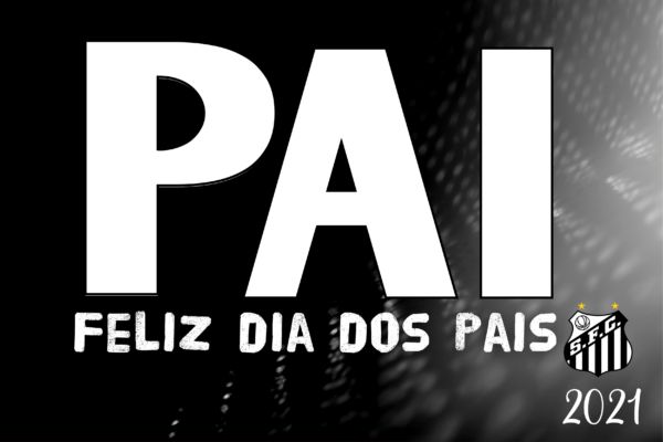Arte quadro Dia dos Pais editável tema Santos personalizada para impressão
