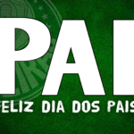 Arte quadro foto Dia dos Pais Palmeiras editável personalizada