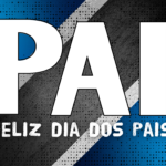 Quadro Dia dos Pais personalizado com foto editável tema Grêmio