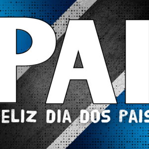 Quadro Dia dos Pais personalizado com foto editável tema Grêmio