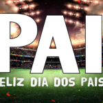 Arte para quadro foto Dia dos Pais editável Corinthians pronta para imprimir