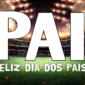 Arte para quadro foto Dia dos Pais editável Corinthians pronta para imprimir