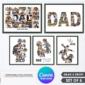 Quadro Dia dos Pais editável canva em estilo moderno e emocional