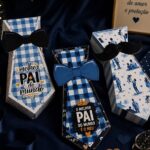Arquivo de Corte Caixa Gravata Dia dos Pais personalizado pronto para imprimir grátis e cortar na Silhouette.