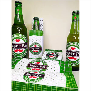Kit Digital Dia dos Pais personalizado com arquivos para imprimir em alta resolução, ideal para decoração de festas e lembranças.