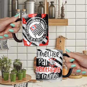 Arte para sublimação de caneca Dia dos Pais Times em alta resolução, pronta para imprimir e personalizar.