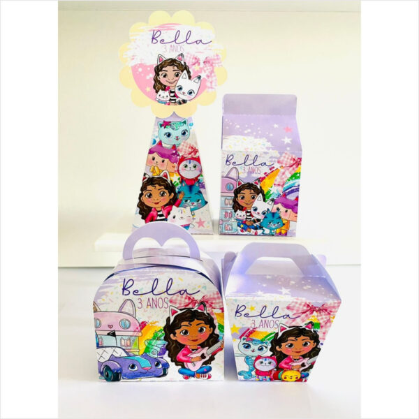 Kit digital festa A Casa Mágica de Gabby personalizado para imprimir