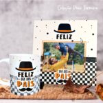 Arte para sublimação Dia dos Pais em alta resolução para imprimir e personalizar canecas, camisetas e brindes.