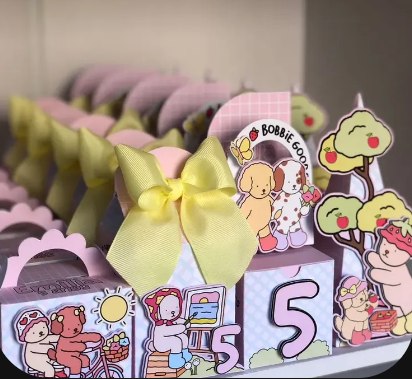 Arquivo digital Bobie Goods personalizado para decoração de festa e topo de bolo.