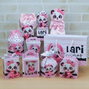 Arquivo digital para corte Kit Festa Pandinha personalizado para imprimir com envio imediato.