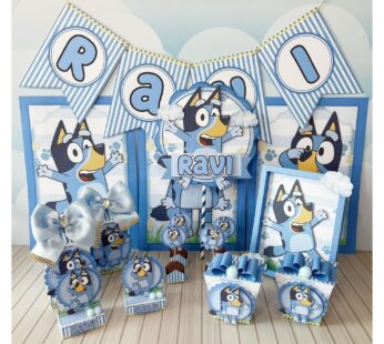 Arquivo Corte Bluey Menino Personalizado para Imprimir Arquivo corte Bluey menino kit festa digital para imprimir