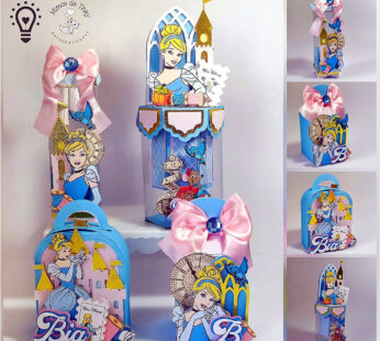 Arquivo Corte Cinderela Personalizado para Imprimir Arquivo corte Cinderela digital para imprimir e criar personalizados para festa.