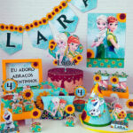 Arquivo corte Frozen kit festa digital para imprimir e personalizar