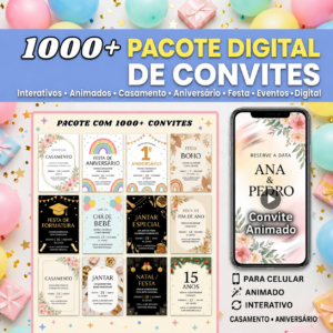 Convite digital personalizado para WhatsApp