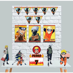 Arquivo corte Naruto personalizado Kit Festa 2 para imprimir