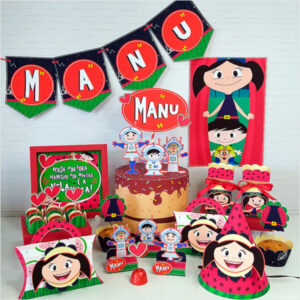 Arquivo de corte Show da Luna kit festa para imprimir e personalizar