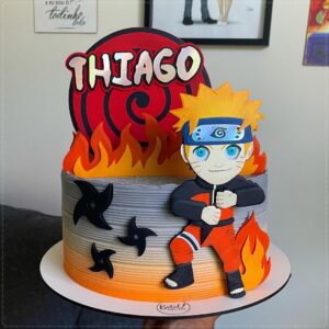 Arquivo corte topo de bolo Narutinho personalizado para imprimir