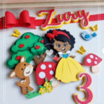 Arquivo corte Branca de Neve Mini para topo de bolo personalizado