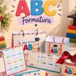 Kit Formatura ABC com sacola caixa calendário e personalizados