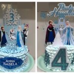 Arquivo de corte Frozen com topper personalizado para aniversário