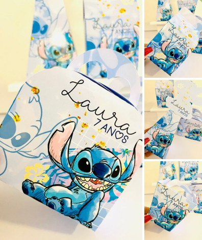 Sacolinha Stitch para Imprimir – Arquivo Digital Sacolinha Stitch para imprimir em arquivo digital de corte