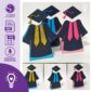 Batas de formatura ABC em arquivo digital de corte para Silhouette