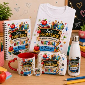Kit Digital Dia dos Professores 2026 com artes para personalizados