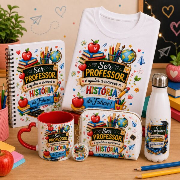 Kit Digital Dia dos Professores 2026 – Pack de Artes Kit Digital Dia dos Professores 2026 com artes para personalizados