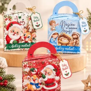 Caixinha de Natal para Imprimir – Arquivo Digital