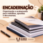 Encadernação de documentos na Aliança Personalização em Boa Esperança MG