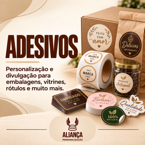 Adesivos personalizados na Aliança Personalização em Boa Esperança MG